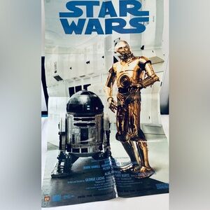 Galactic Duo Art Poster with R2-D2 and C-3PO